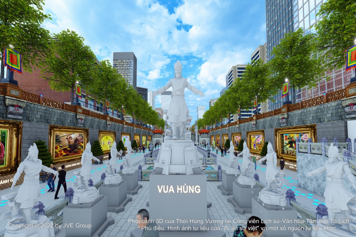Chiêm ngưỡng video 3D "kỳ quan" công viên lịch sử - văn hóa - tâm linh Tô Lịch